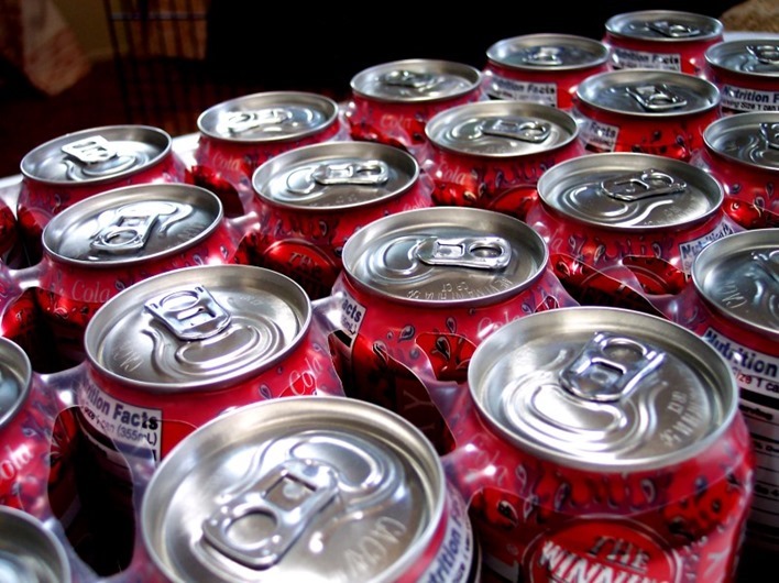 soda cans