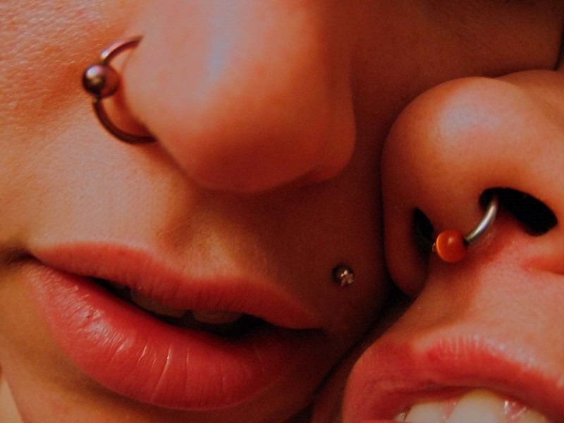 pierced